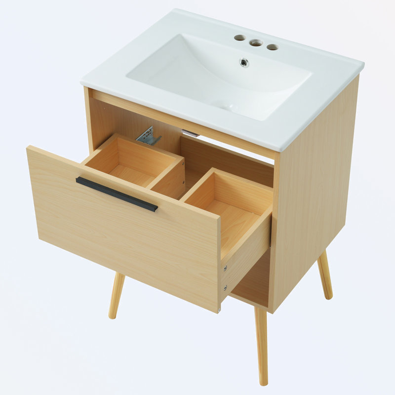 Ensemble de meuble-lavabo avec lavabo et tiroir