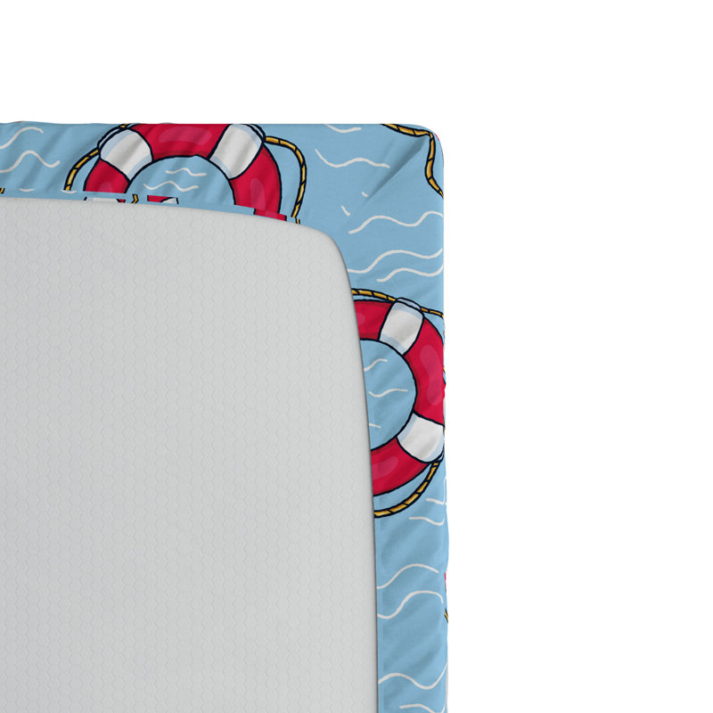 Buoy Microfiber Patterned Fitted Sheet, Twin XL Fitted Sheet