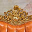 Fauteuil en cuir véritable capitonné European Luxury