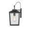 Applique murale d'extérieur 1 lumière en acier 16 po Keavi-1629964967-1629964966