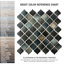Hudson Tangier 2" x 2" Porcelain Arabesque Mosaic Wall & Floor Tile-1650839178