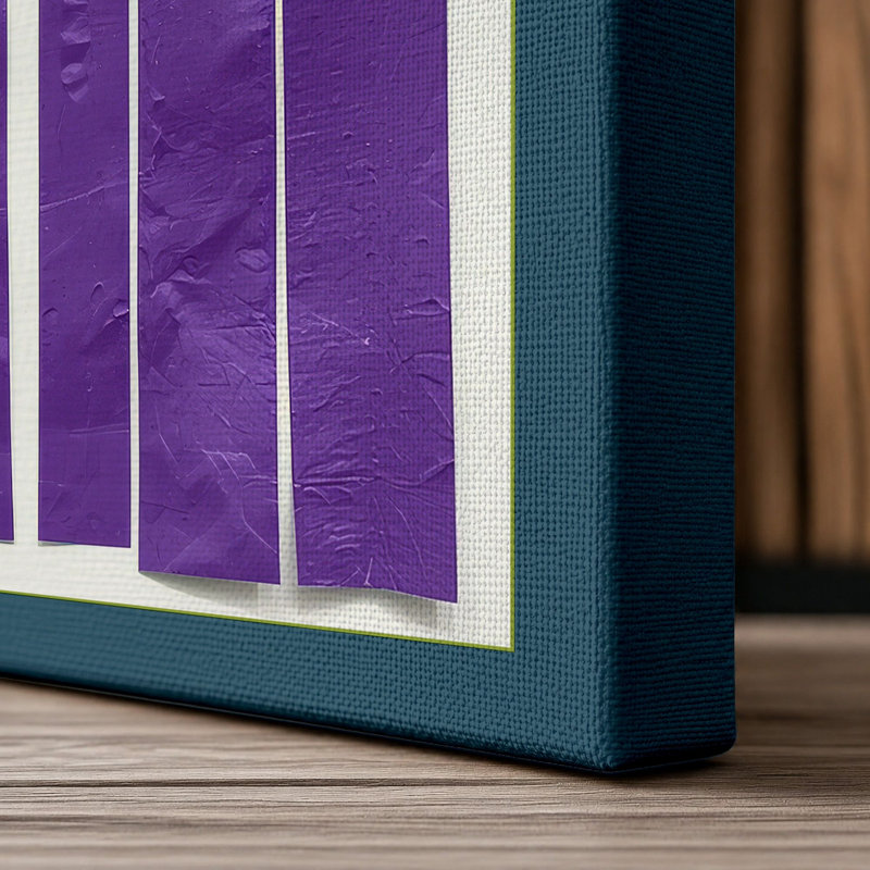 Postcard From Copenhagen Typography - Print, 36x24 - 91.4 x 61.0 cm, Teal Border