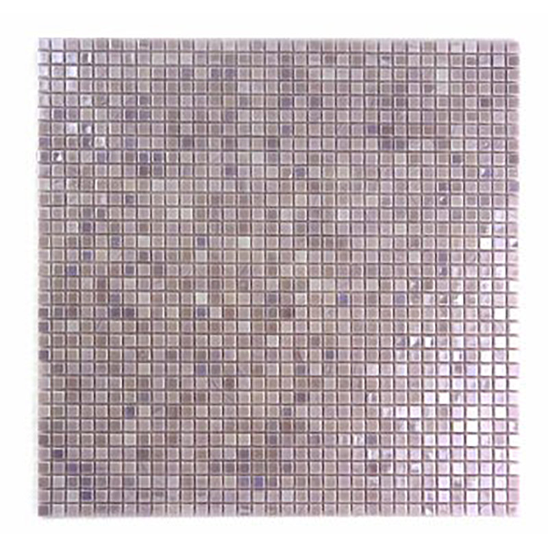 Galaxy 0.3125 in. x 0.3125 in. Iridescent Glass Pressed Edge Tiny Square Mosaic Wall Pool & Floor Tile, Light Purple