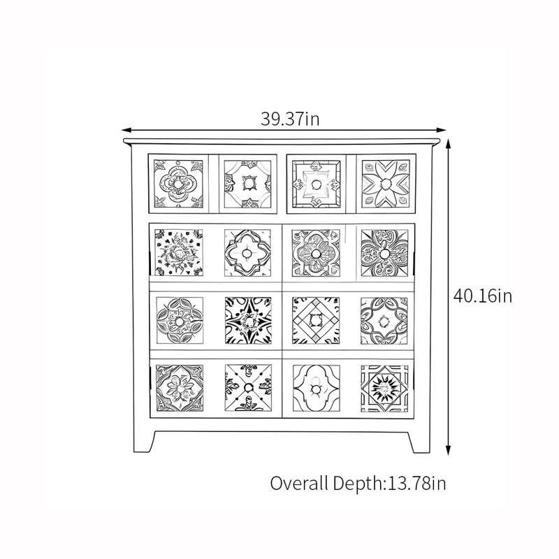 Armoire d'appoint moderne de style européen
