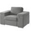 Chaise avec accoudoirs en tissu Gianna-280446353