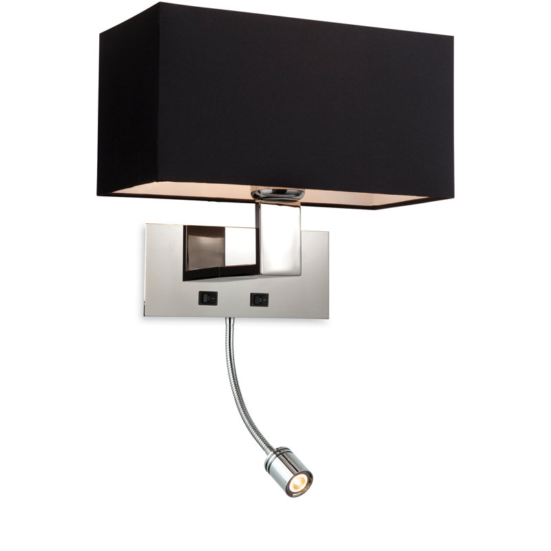 Prince Armed Sconce, Black