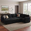 Canapé-lit modulaire coulissant avec repose-pieds Seybert-101956739