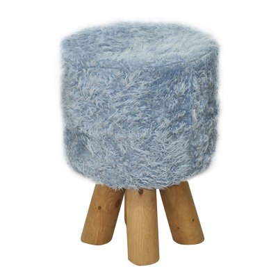 Solid + Manufactured Wood Accent Stool