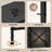 55’’w Drawer Dresser With Open Shelves & Storage Pockets, Modern Bedroom Storage Cabinet For Clothes, Tv Stand, Or Vanity-923701861
