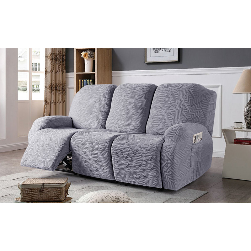 Housse extensible pour canapé 3 pièces Harriet, Gris clair