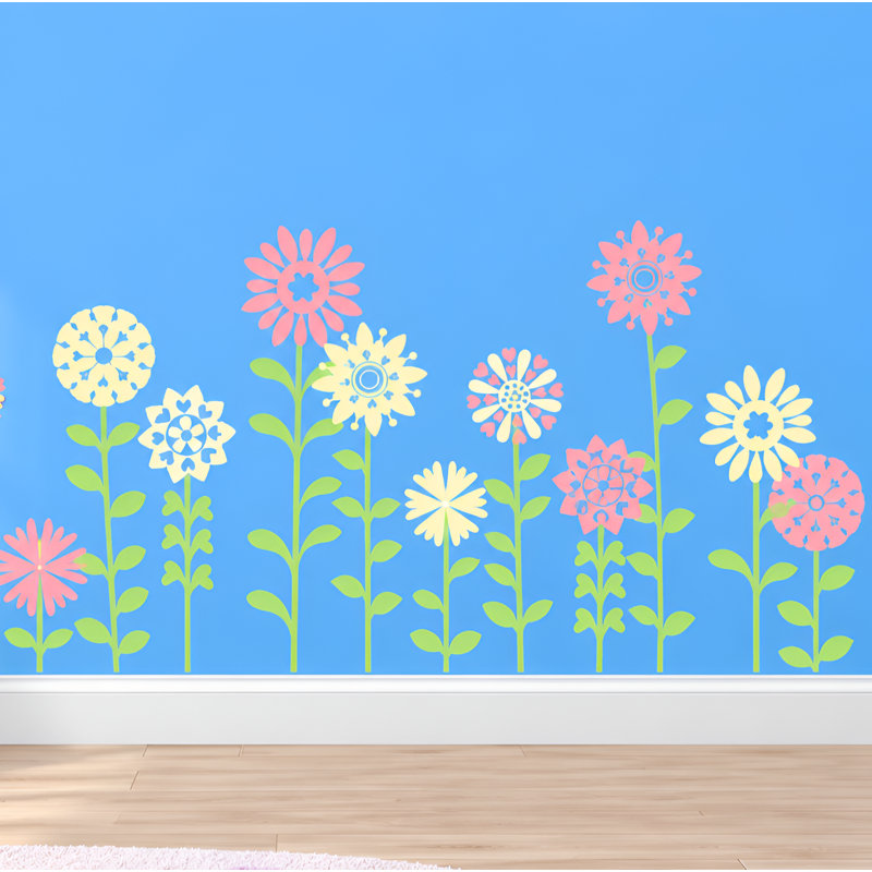 Plants & Flowers Non-Wall Damaging Wall Decal, Scheme C