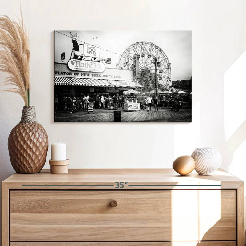Sireci Boardwalk Coney Island, 16" H x 24" W