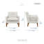 Chaise d'appoint de style Mid-Century de 29 po Eleena - Chenille-1240744101