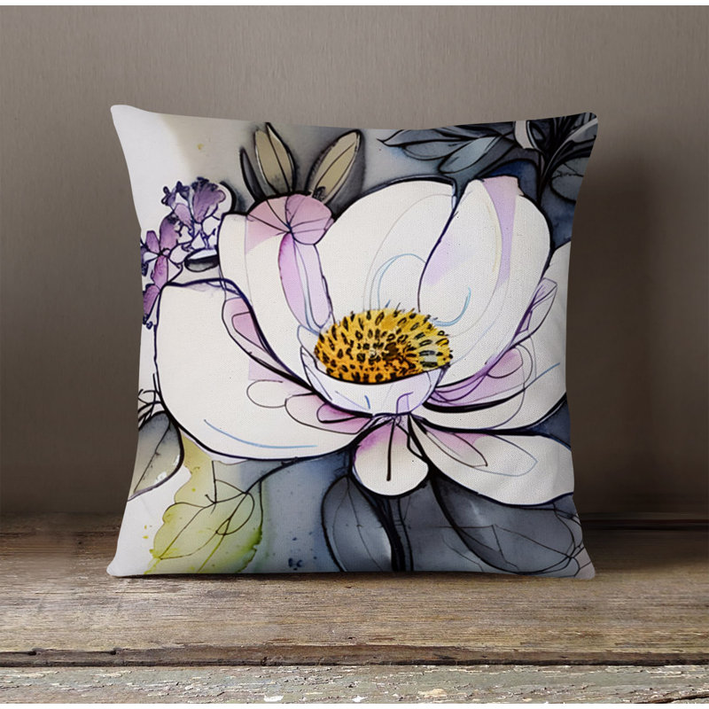 Coussin décoratif, H 18 po x l 18 po, Polyester