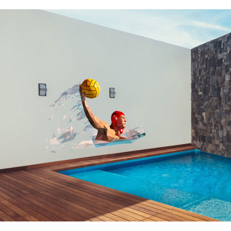 Sports Wall Decal, 33" H x 62" W