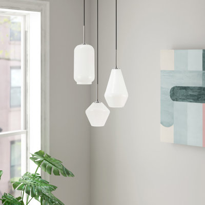 Luminaire suspendu géométrique à 3 lumières Vandyke