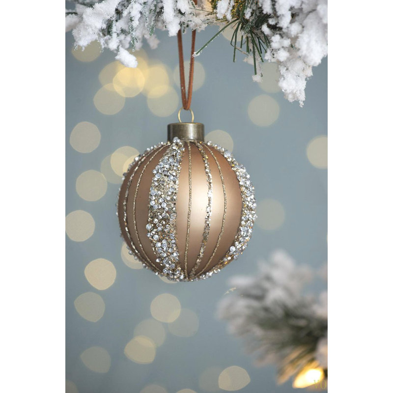 D3,9 po, boules de Noël décoratives, boules de Noël suspendues en verre pour décorations de fêtes, lot de 6