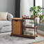 Panier à linge roulant avec tablettes de rangement, chariot à linge pliable amovible sur roulettes, rangement pour salle de bain, chambre à coucher et appartement peu encombrant-129767537