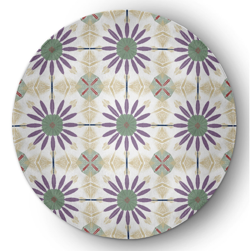 Chenille Indoor / Outdoor Rug, Round 5'