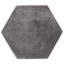 Kalay 9" Hexagon Polished Porcelain Tile-189182000