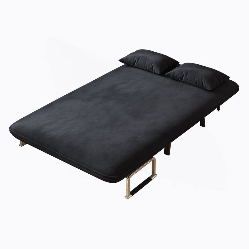 Chaise convertible polyvalente avec dossier réglable et coussin pour la maison et le bureau