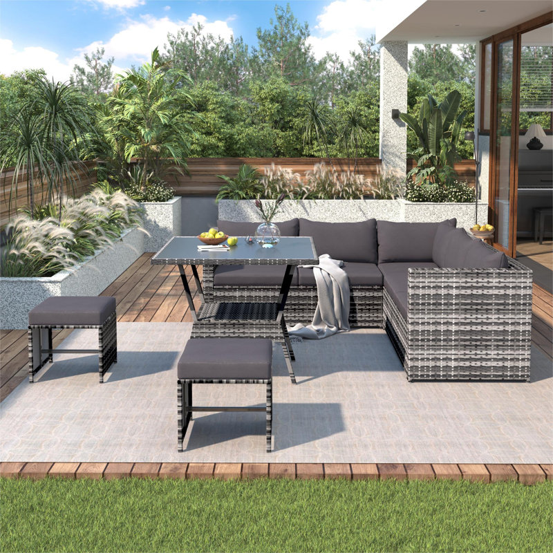 Wynonna 8 Seater Rattan Sofa Set