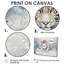 Tigre du Bengale blanc en hiver I - ensemble d'art mural tigre-687317396-687317397-687317403