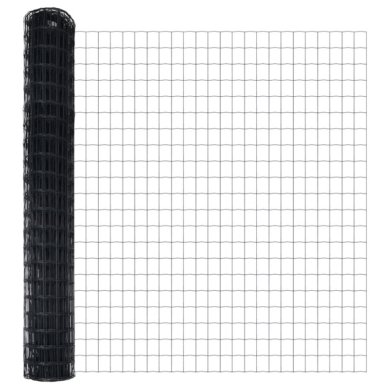 Fence with Post, Grey, 160 x 1000 x 0.2 cm
