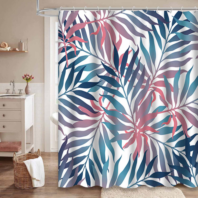 Rideau de douche imperméable Exotic Palm Tropic, L 72 po x l 72 po