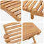 Chaise longue pliante vidaXL en bois de teck brun massif 2 pièces
