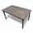 59" Rectangular Dining Table, Weathered Grey Veneer Wood Dining Room Table