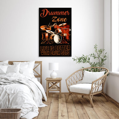 Drummer Zone - 1 pièce, impression rectangulaire
