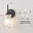 1- Light Clear Ribbed Glass Wall Sconce-514731570