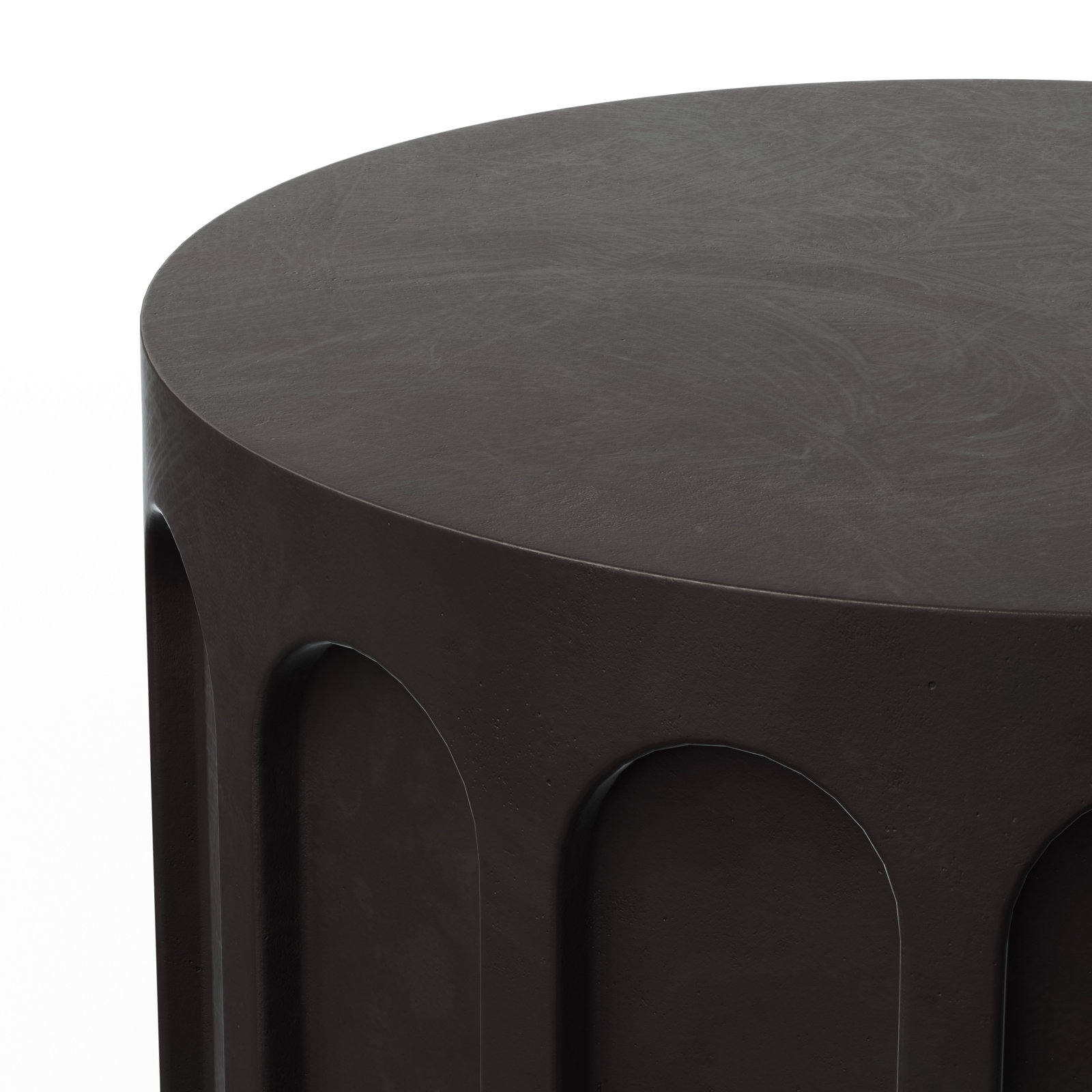 Mikah 32" Coffee Table, Lava Brown