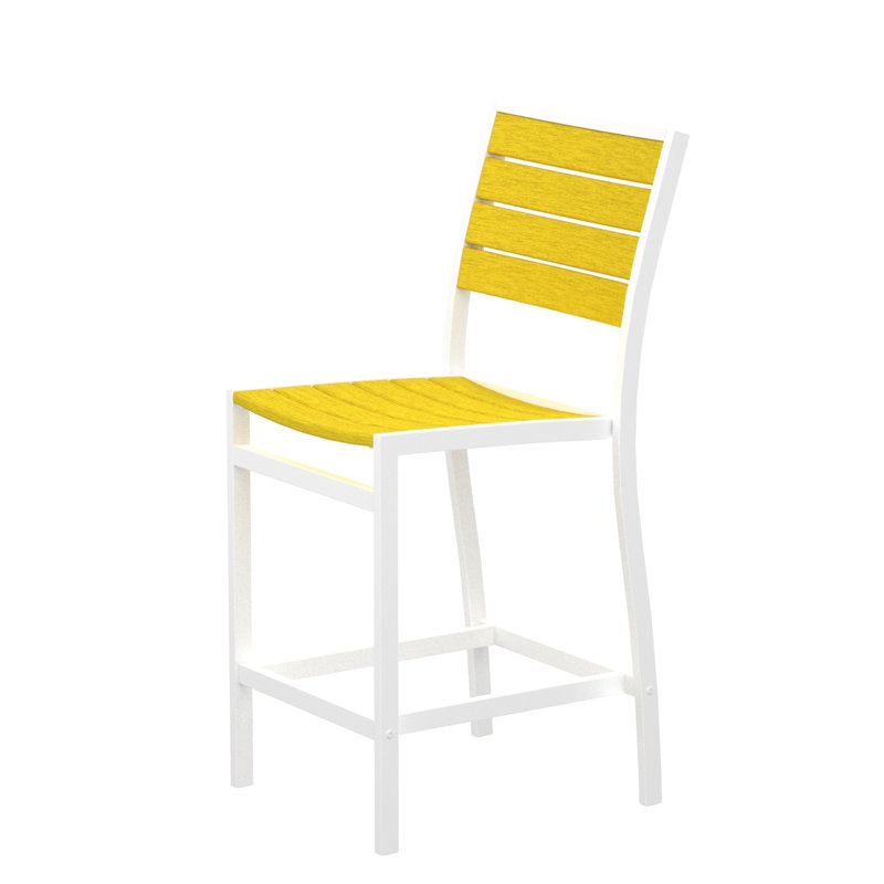 Chaise d'appoint de bureau POLYWOOD, Citron, Bronze texturé