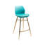 Upholstered Counter Stool with Metal Frame-1651201770