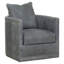 Christine Leather Swivel Armchair-113731719-113731756