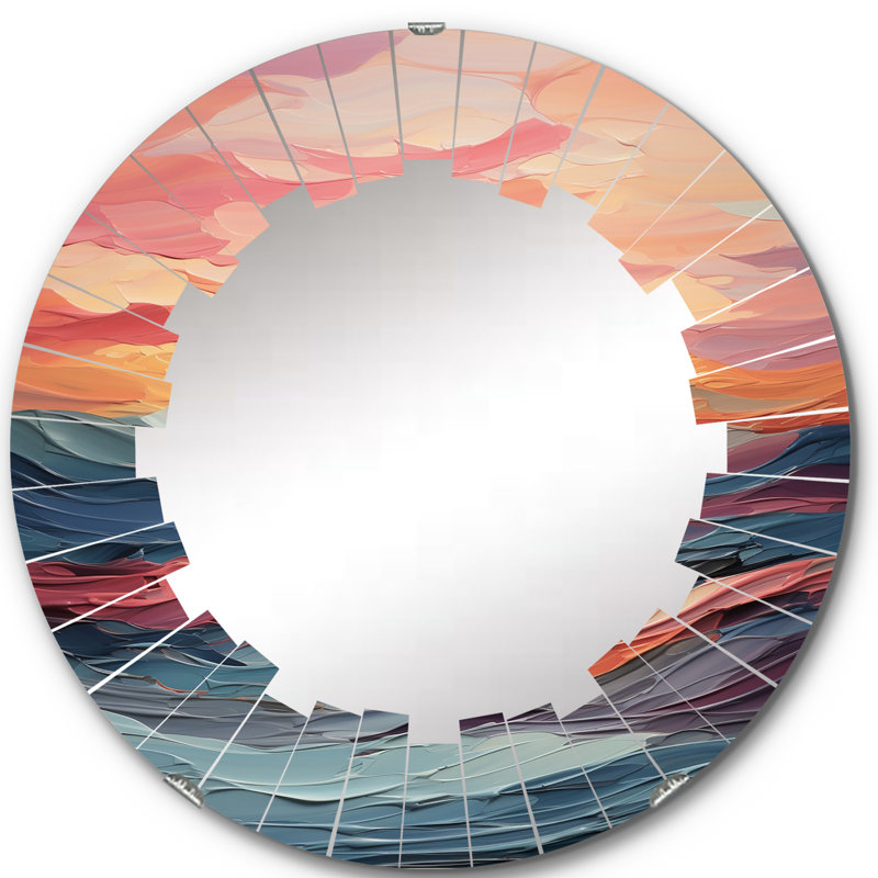 Onega - Miroir mural rond, 24 po x 24 po
