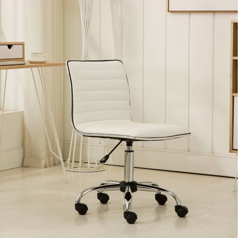 Chaise de bureau Chromel, Blanc