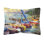 Coussin décoratif intérieur / extérieur Voiliers au coucher du soleil