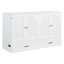 Grand lit escamotable avec grands tiroirs, blanc-763923441