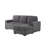 Melody Grey Sectional With Pullout