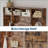 78.7 Inch Tall Hall Tree with Bench and Shoe Storage, Modern Wood Entryway Bench with Coat Rack, 4 Hanging Hooks, 3 Open Compartments for Hallway, Mudroom, Apartment-2698928