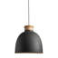 Grand luminaire suspendu en métal noir Frank