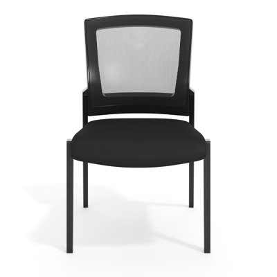 Commercial Armless Stackable Side Chair with Steel Frame