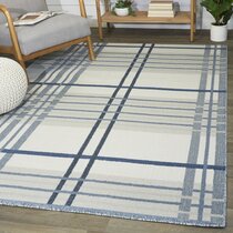 Blue Plaid Outdoor Area Rug, Check Waterproof Carpet Home Floor Decor –  Starcove Fashion