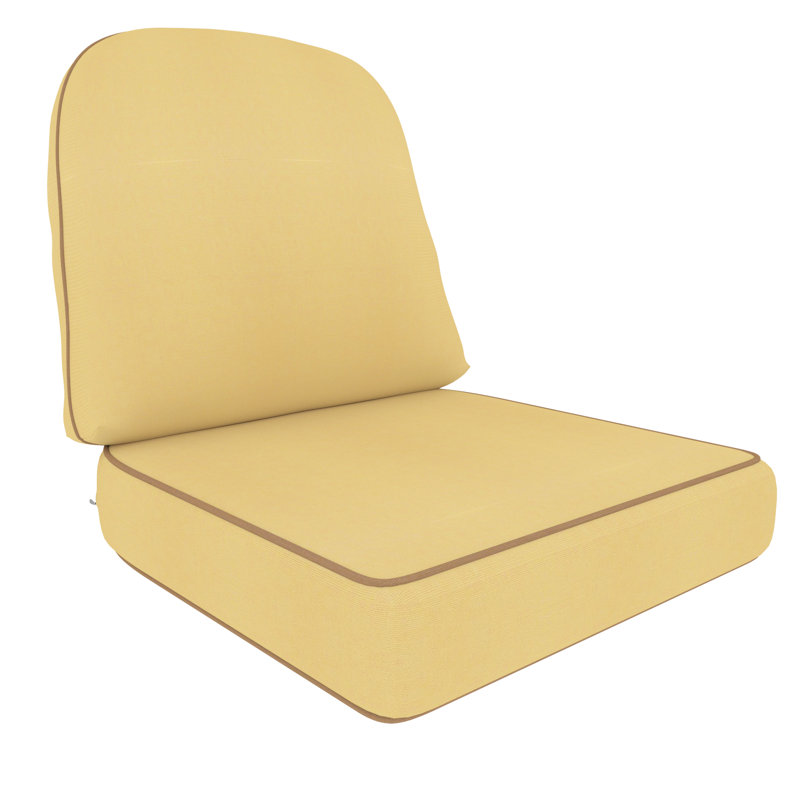 Sunbrella® Indoor/Outdoor Deep Seating Cushion, Yellow