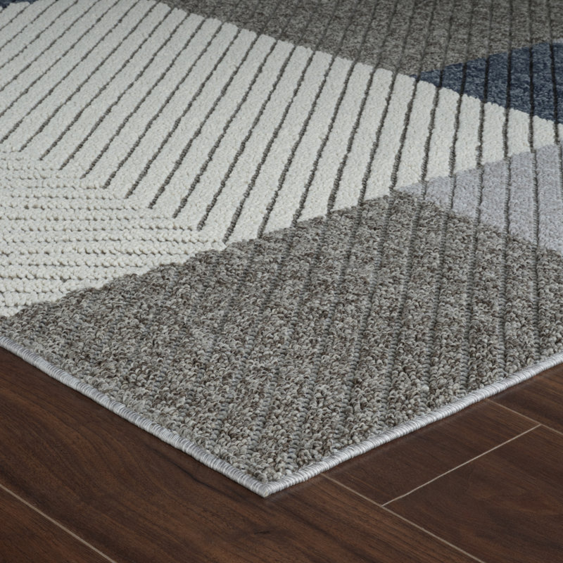 Latacha Area Rug with Non-Slip Backing, Runner 2'3" x 8'