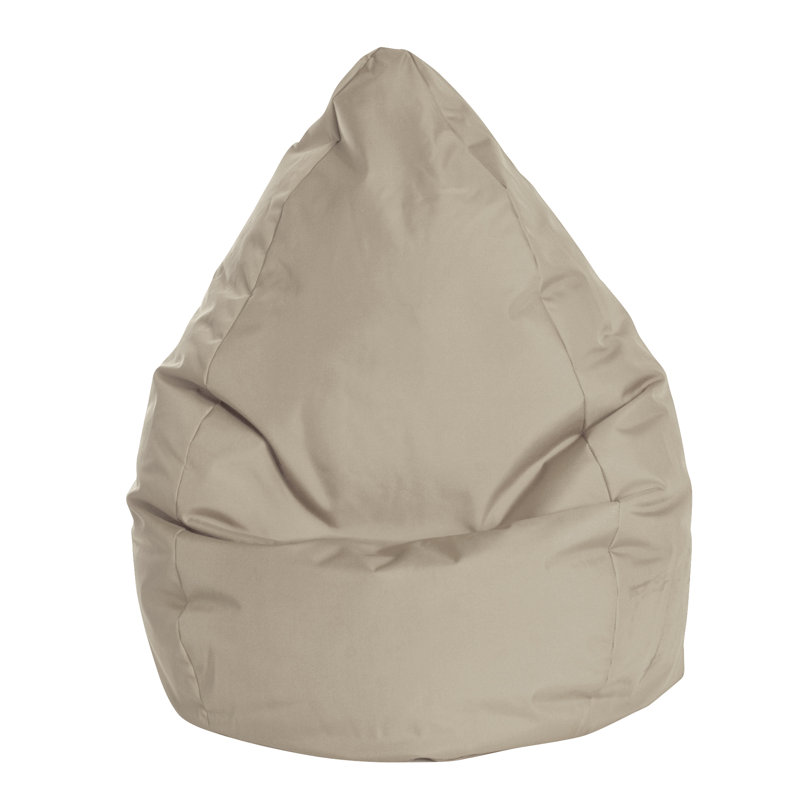Brava Standard Bean Bag Chair & Lounger, Khaki 100% Polyester