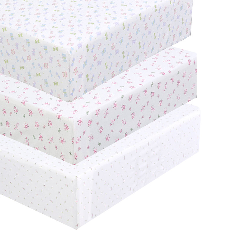 100% Cotton Floral Fitted Sheet